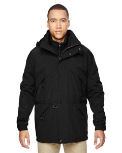 North End 88007 Men&#39;s 3-in-1 Parka with Dobby Trim