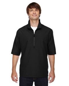 North End 88084 Men&#39;s MICRO Plus Lined Short-Sleeve Wind Shirt with Teflon&#174;