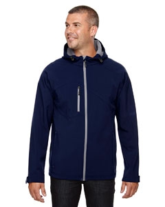 North End 88166 Men&#39;s Prospect Two-Layer Fleece Bonded Soft Shell Hooded Jacket