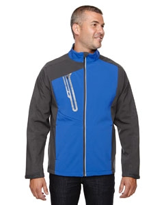 North End 88176 Men&#39;s Terrain Colorblock Soft Shell with Embossed Print