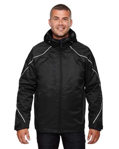 North End 88196 Men&#39;s Angle 3-in-1 Jacket with Bonded Fleece Liner