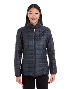 North End NE701W Ladies&#39; Portal Interactive Printed Packable Puffer Jacket