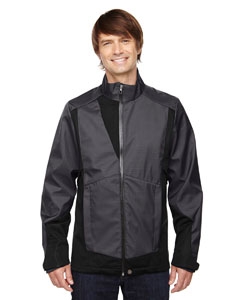 North End Sport Blue 88686 Men&#39;s Commute Three-Layer Light Bonded Two-Tone Soft Shell Jacket with Heat Reflect Technology