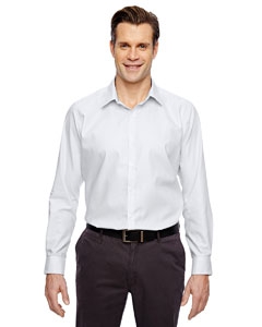 North End Sport Blue 88690 Men&#39;s Precise Wrinkle-Free Two-Ply 80&#39;s Cotton Dobby Taped Shirt
