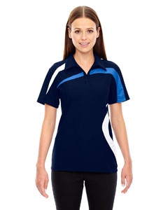 North End Sport Red 78645 Ladies&#39; Impact Performance Polyester Piqu&#233; Colorblock Polo