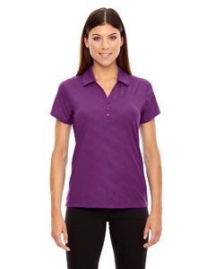 North End Sport Red 78659 Ladies&#39; Maze Performance Stretch Embossed Print Polo