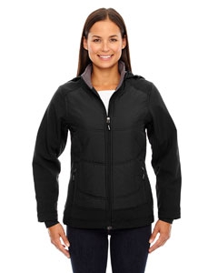 North End Sport Red 78661 Ladies&#39; Neo Insulated Hybrid Soft Shell Jacket