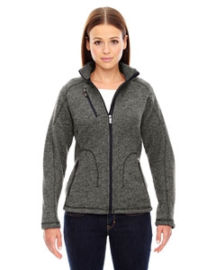 North End Sport Red 78669 Ladies&#39; Peak Sweater Fleece Jacket