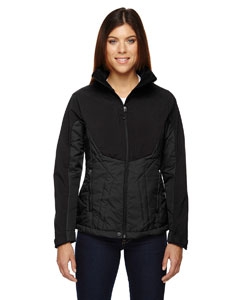 North End Sport Red 78679 Ladies&#39; Innovate Insulated Hybrid Soft Shell Jacket