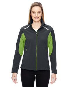 North End Sport Red 78693 Ladies&#39; Excursion Soft Shell Jacket with Laser Stitch Accents