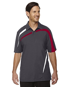 North End Sport Red 88645 Men&#39;s Impact Performance Polyester Piqu&#233; Colorblock Polo