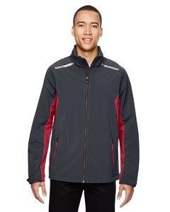 North End Sport Red 88693 Men&#39;s Excursion Soft Shell Jacket with Laser Stitch Accents