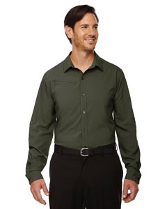 North End Sport Red 88804 Men&#39;s Rejuvenate Performance Shirt with Roll-Up Sleeves